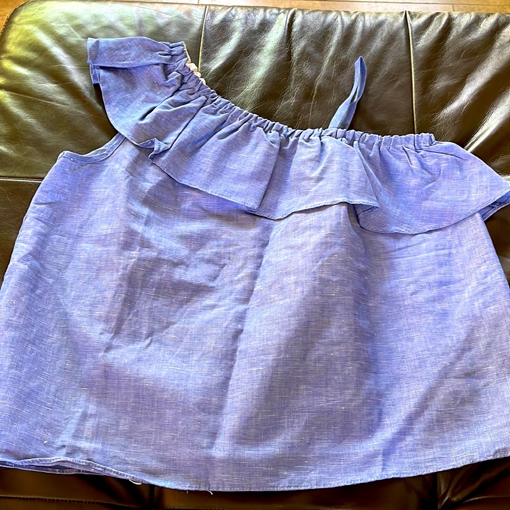 Milly Minis asymmetric cotton top